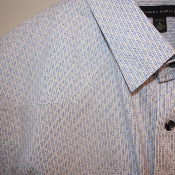 Banana Republic Western Pearl Snap Shirt XL Shirt - Picture 5 of 7